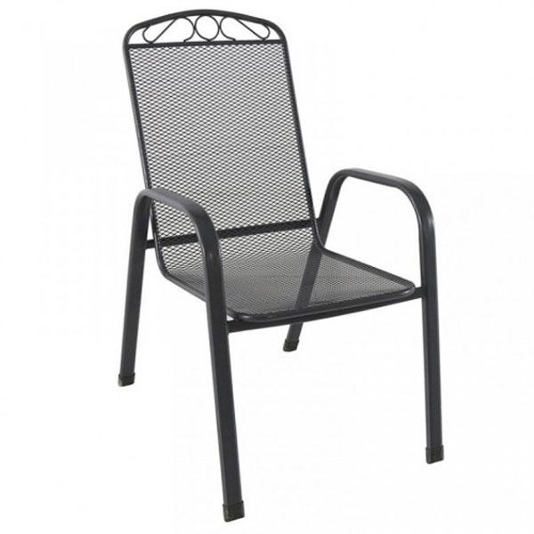 Melfi metalna stolica siva 051124-1
