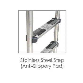 Emaux zidne merdevine za bazen uske sa 2 stepenika 1962-1