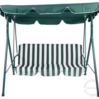 Mykonos baštenska ljuljaška trosed zeleno - bela 023741 Mykonos baštenska ljuljaška trosed zeleno - bela 023741