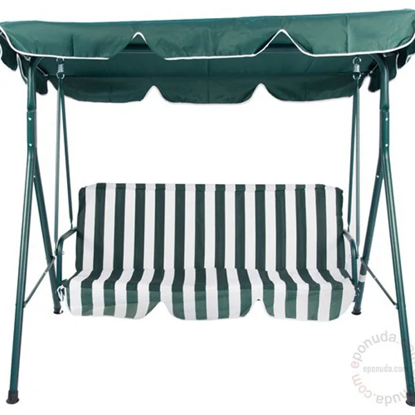 Mykonos baštenska ljuljaška trosed zeleno - bela 023741 Mykonos baštenska ljuljaška trosed zeleno - bela 023741