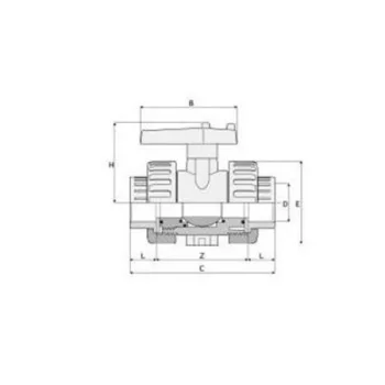 NA kuglasti ventil BB D50-1