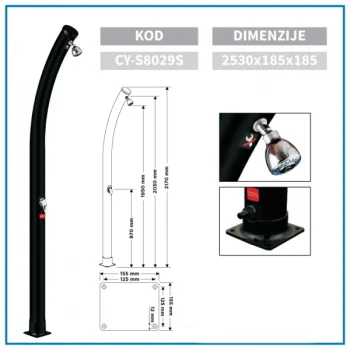 Nero solarni tuš PVC lučni 20L-1