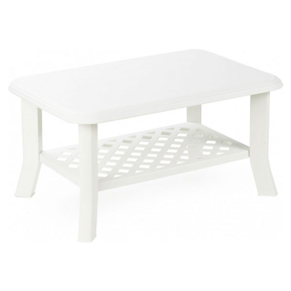 Baštenski sto plastični Niso 90 x 60 x 46cm - beli 030761
