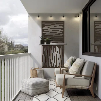 Nortene dekorativni panel Nautic braon PP 1x1m 2019486-1