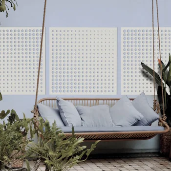 Nortene dekorativni panel Moon beli PP 1x1m 2019488-1