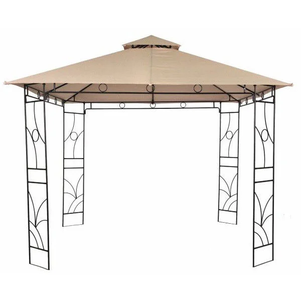 Panama metalna gazebo tenda bež 037926