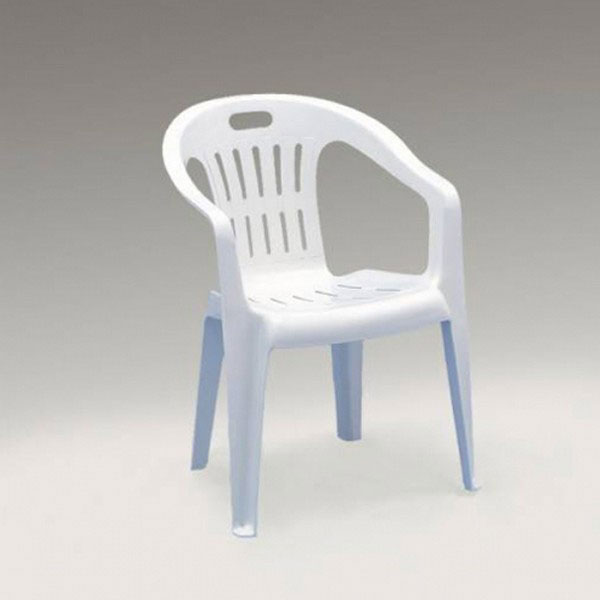 Piona baštenska stolica plastična - bela 029087-1