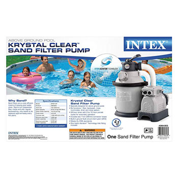 Krystal Clear peščana pumpa za bazen Intex 4500l/h (4.5m3/sat)