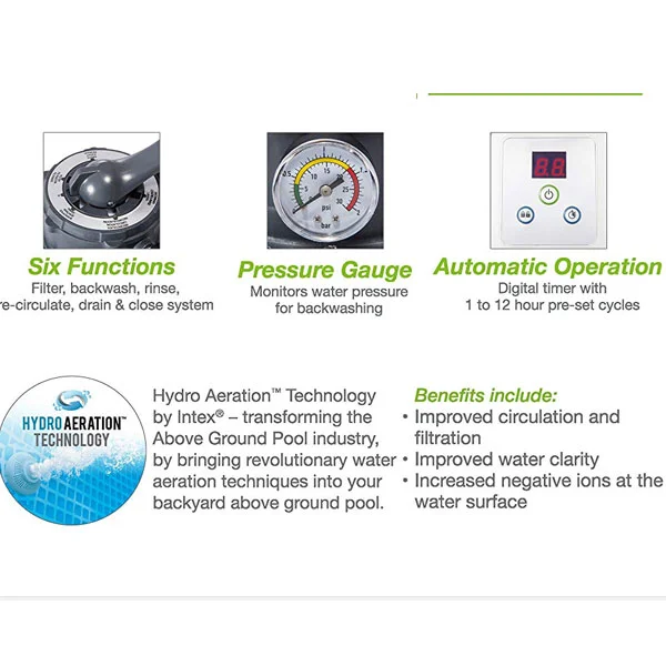 Krystal Clear peščana pumpa za bazen Intex 4500l/h (4.5m3/sat) Krystal Clear peščana pumpa za bazen Intex 4500l/h (4.5m3/sat)