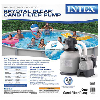 Krystal Clear peščana pumpa za bazen Intex 7900l/h (7.9m3/sat)