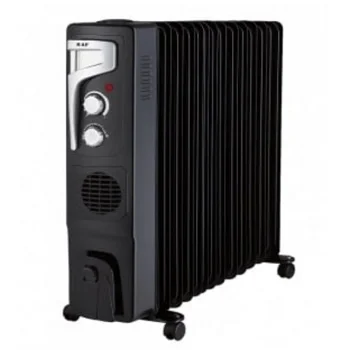 Raf uljni radijator sa ventilatorom 13 rebara 2900W crni R.1329B Raf uljni radijator sa ventilatorom 13 rebara 2900W crni R.1329B