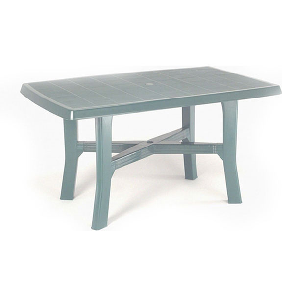 Rodano baštenski sto plastični 138 x 88 x 72cm - zeleni 035474