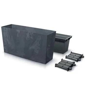 Saksija Urbi Case Middle beton effect C800ME Antracit Saksija Urbi Case Middle beton effect C800ME Antracit