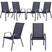 Como baštenska stolica crna 6/1 088786