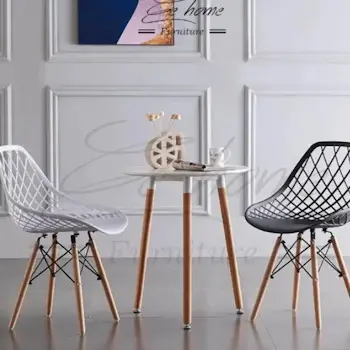 Set trpezarijskih plastičnih stolica Skandi bela 4/1 25-KS008SET-2