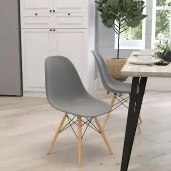 Set plastičnih trpezarijskih stolica Aurora siva 4/1 25-KS007SET-2