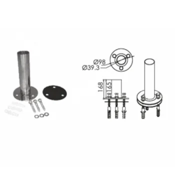 Astral adapter za flanšu za merdevine AISI 316 Astral adapter za flanšu za merdevine AISI 316