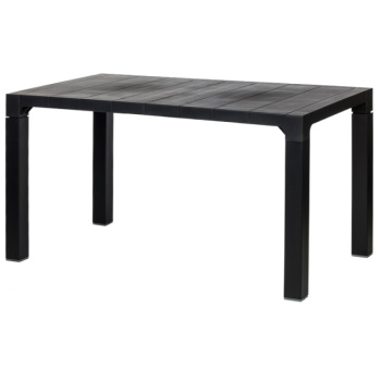 Sto plastični pravougaoni Orfeo 140x80 cm antracit