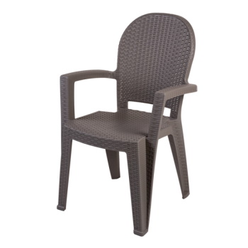 Stolica Avala Ratan tamno moka-1