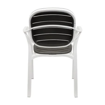 Comfort time stolica Rumba antracit bela-4 Comfort time stolica Rumba antracit bela-4