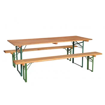 Stout baštenski pivski set sto i 2 klupe 200 x 70 