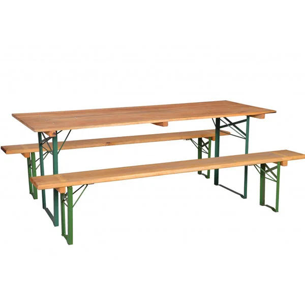 Stout baštenski pivski set sto i 2 klupe 200 x 70 