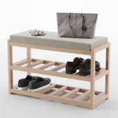 Bienwood drveni cipelarnik sa klupom BIE7005