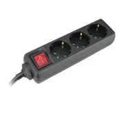 Produžni kabal sa 3 utičnice i sklopkom 16A 3500W 1.4m Commel C232-324