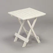 Baštenski sto plastični Adige 44 x 44 x 50cm - beli 030757