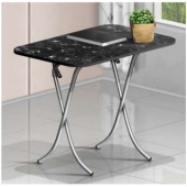 Alesta sklopivi sto 70x100 cm Crni mermer AL10030CM
