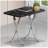 Alesta sklopivi sto 60x110 cm Crni mermer AL10029CM