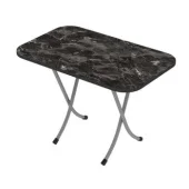 Alesta sklopivi sto piknik 50x80xm Crni mermer AL10042CM 