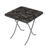 Alesta sklopivi sto 60x60cm Crni mermer AL10032CM