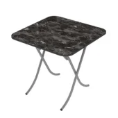 Alesta sklopivi sto 80x80cm Crni mermer AL10034CM