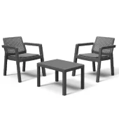 Balkonski set sa jastucima Emily grafit CU 247065