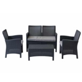 Baštenska garnitura Rattan 2 Graphite 9402A