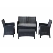 Baštenska garnitura Rattan 2 Graphite