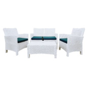 Baštenska garnitura Rattan 2 White 9402W