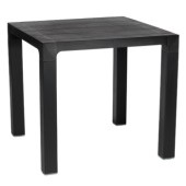 Sto plastični četvrtasti Orfeo 80x80 cm Antracit