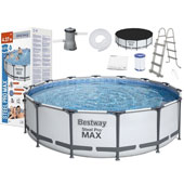 Bestway bazen Steel Pro MAX™ sa čeličnom konstrukcijom sa filter pumpom i merdevinama 427x107cm 56950