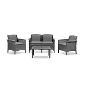 Bica baštenski set Rialto 2 siva BR2G