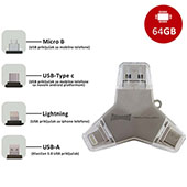 Colossus multi USB i dragon 4 u 1 U016A 64GB 
