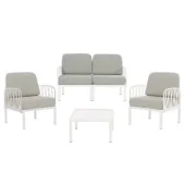 Comfort time baštenska garnitura Luna II – bela