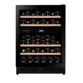 Dunavox vinski frižider podpultno ugradni dvozonski DAUF-45.125DB.TO