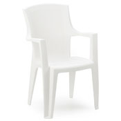 Eden baštenska stolica plastična - bela 030767