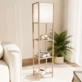 Fixwood podna lampa sa 3 plastične police drvena FIX-2020-1