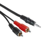 Audio-kabl 3,5mm (muški) na 2x činč (muški), 5m Hama 30456