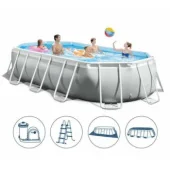 Intex bazen Prism Frame Oval Premium sa čeličnom konstrukcijom 6.10x3.05x1.22m 26798NP