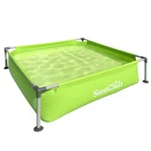 Bazen za decu čvrsta konstrukcija 122x122x33 cm Zeleni 17256