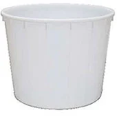 Kaca okrugla 1000 l bela